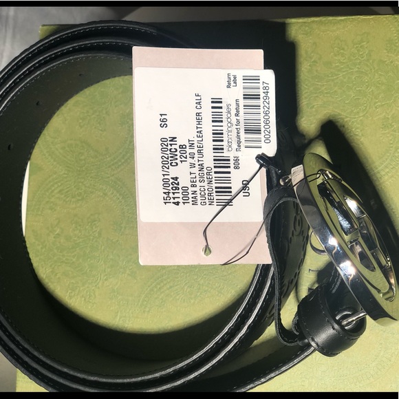 Real Gucci belt (NEW) size 40” waist. Bought for $550 at Gucci bloomingsdale - Picture 3 of 8